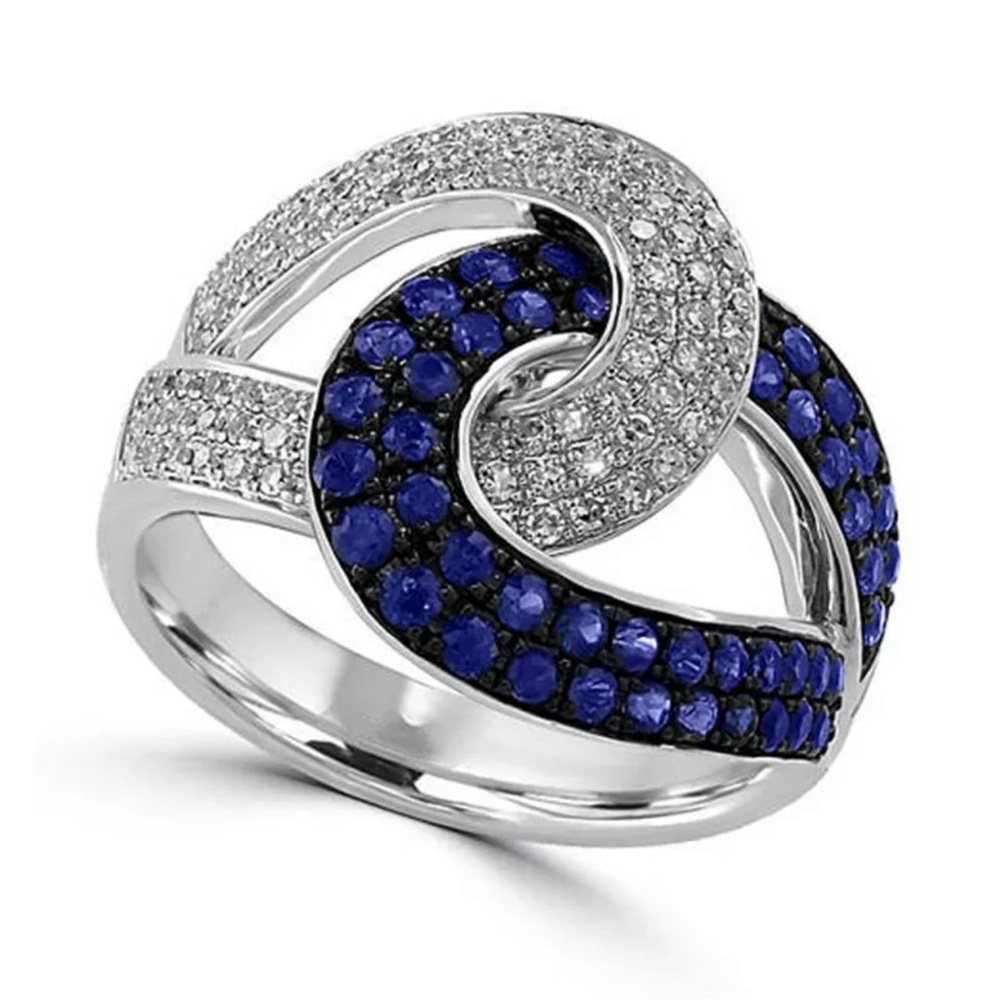 Infinity Jewelry Cubic Zircon  Silver Rings for Women Party Rings